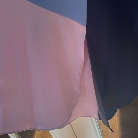 Anthropologie hutch contemporary abstract art color block wrap crepe dress - Picture 9 of 14